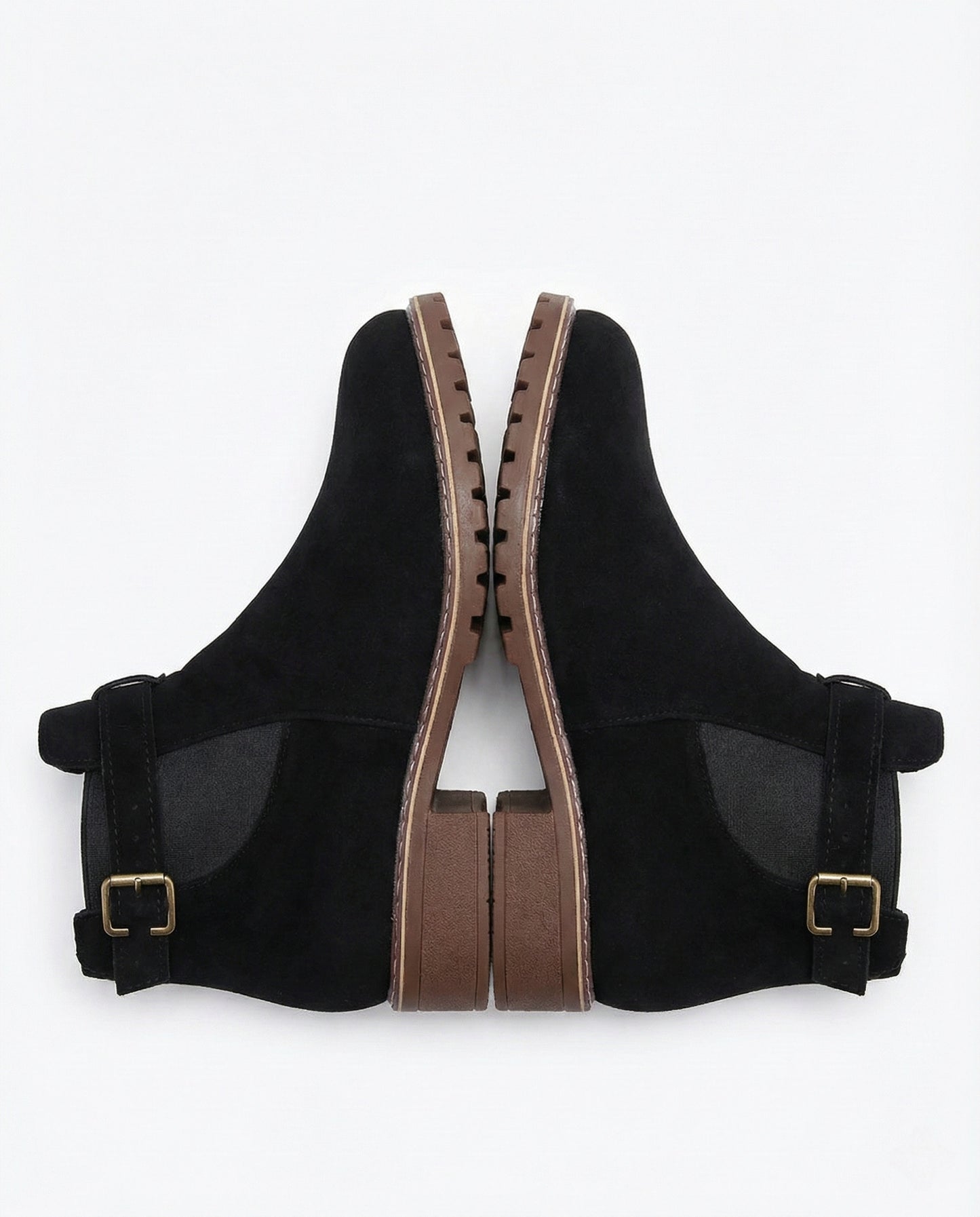 Round Toe Block Heels Boots