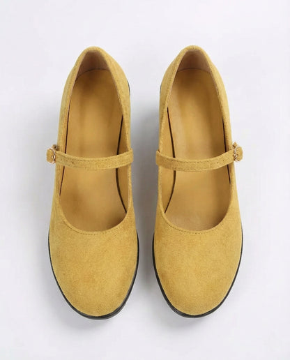 Round Toe Wedge Loafers