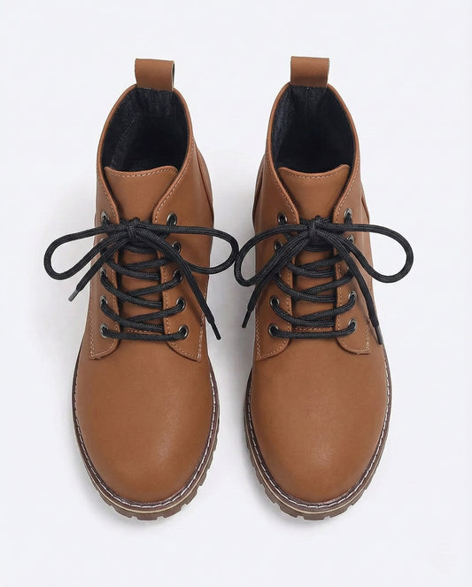 Lace-Up Ankle Boots