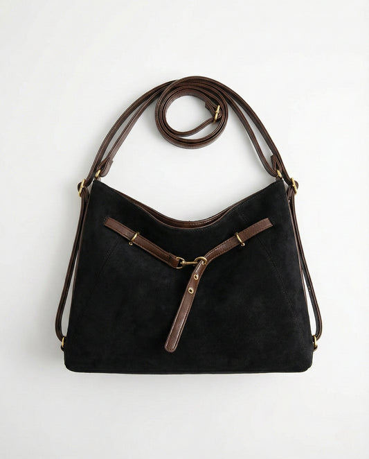 Vintage Suede Tote Bag