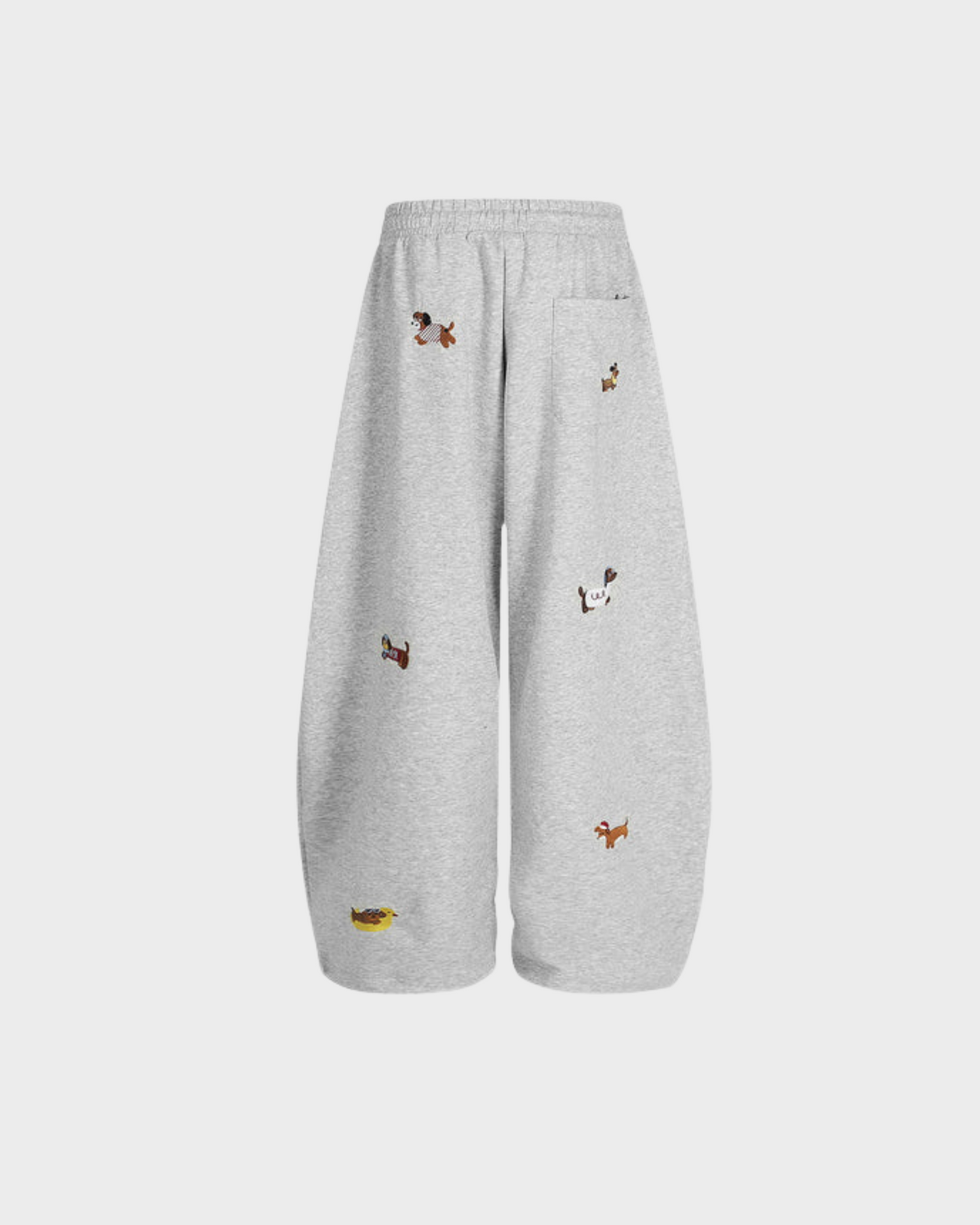 Embroidered Puppy Sweatpants