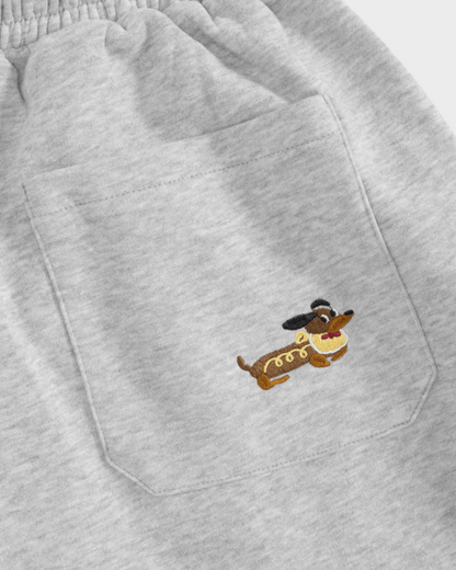 Embroidered Puppy Sweatpants