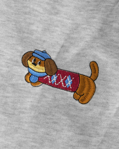 Embroidered Puppy Sweatpants
