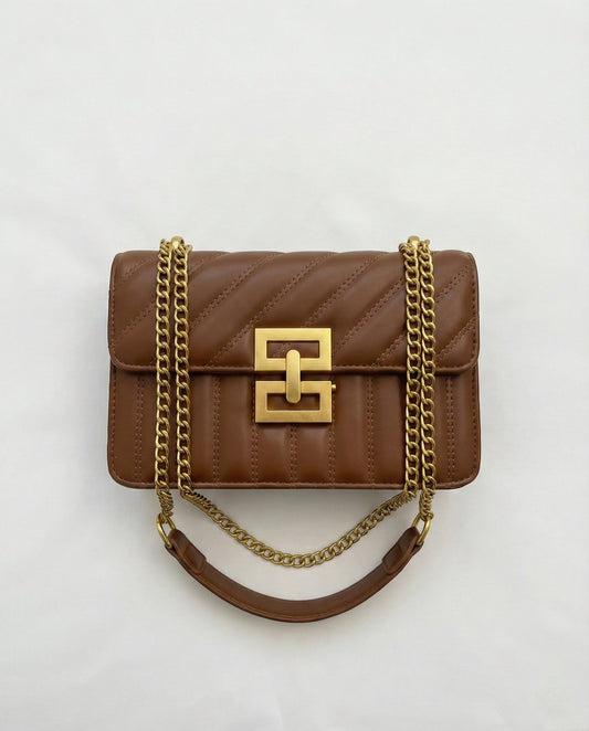 Quilted Flap Chain Shoulder Bag
