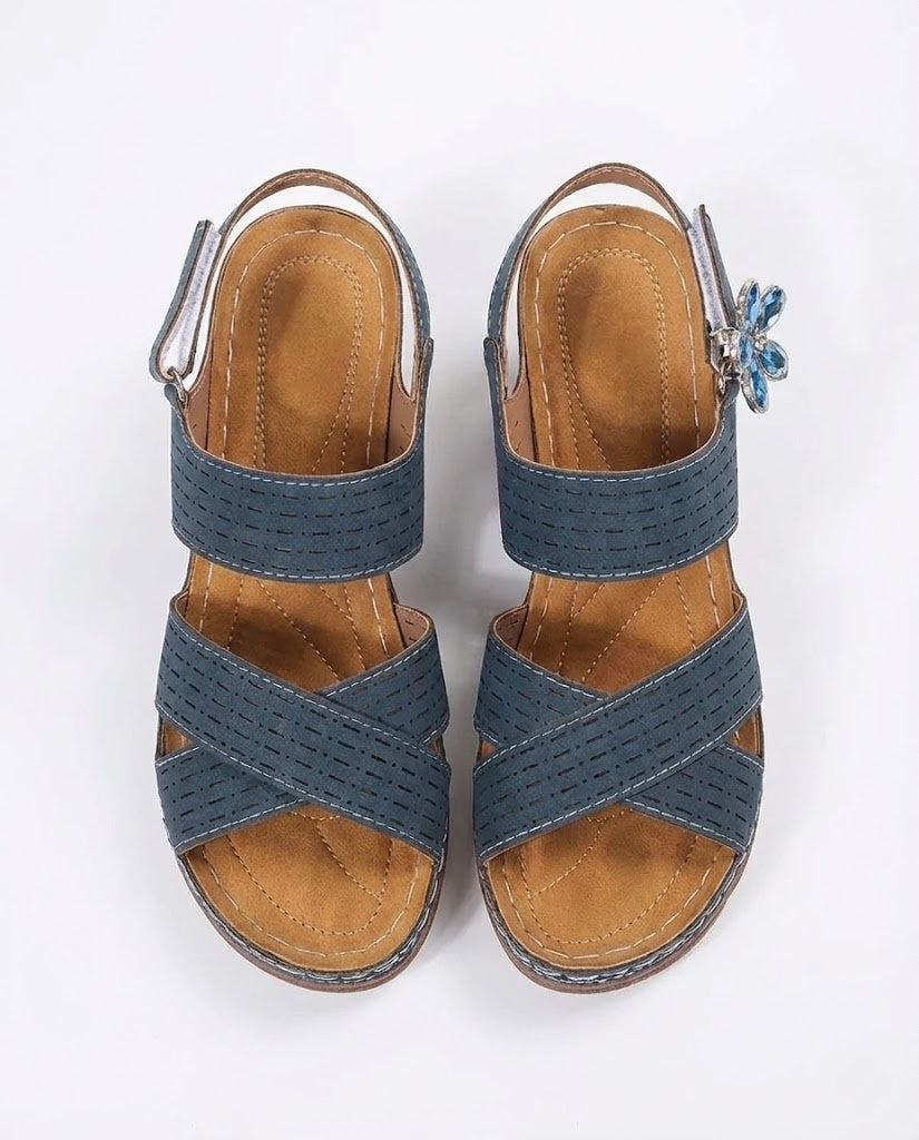 Open Toe Block Heels Sandals