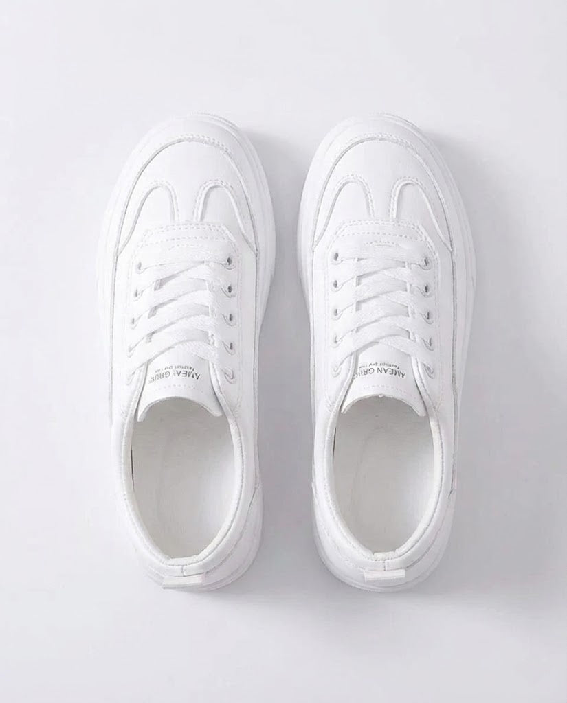 Round Toe Platform Sneakers