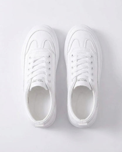 Round Toe Platform Sneakers