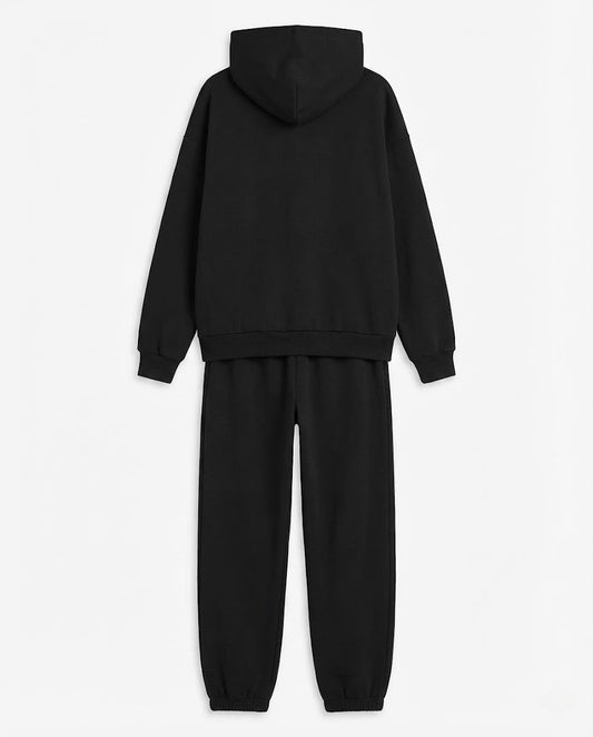 Full Size Kangaroo Pocket Hoodie and Joggers Set Plus Size