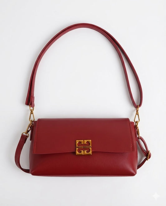 Leather Flap Crossbody Bag